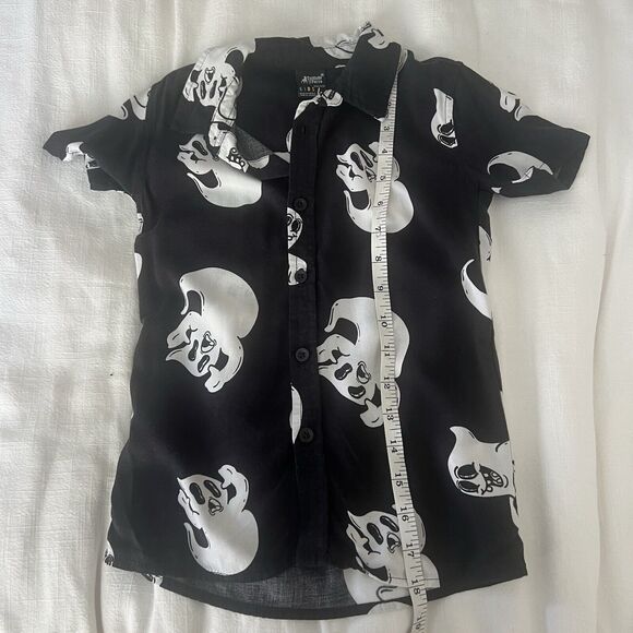 cuidado con el perro Boys Button Up Shirt Ghost Size 4t - Picture 2 of 10